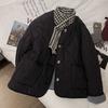 Mantel für Damen Baumwolle Winter Verdickt Lässig Übergroß Doppellagig Windbreaker Jacke