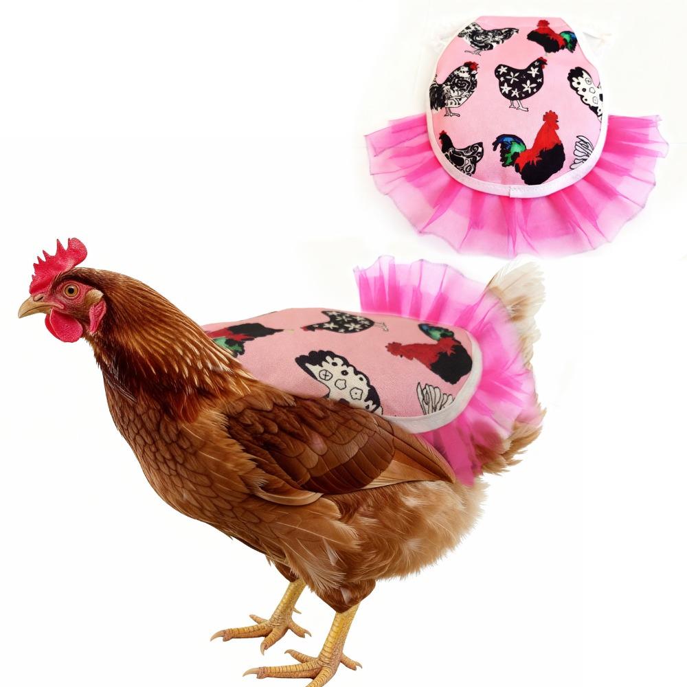 Adjustable Hen Apron Waterproof Washable Poultry Back Protector Breathable Feather Protector Poultry Accessories