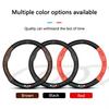 For Kia K5 Sportage Picanto Xceed Rio Cerato Soul Carens Seltos Carbon Fiber Nappa Leather Car Steering Wheel Cover Accessories