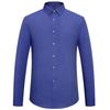 Men's Stretchy Bamboo Fiber Classic Fit Long Sleeve Solid Color Button Up Shirt - Formal Wear for Mature Men - Perfect for All Seasons