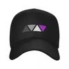 Dreiecke Asexuelle Stolzflagge Subtile Asexuelle Stolz Baseballkappe lustiger Hut Sonnenschutz Sonnenhut benutzerdefinierte Mütze Unisex Damen