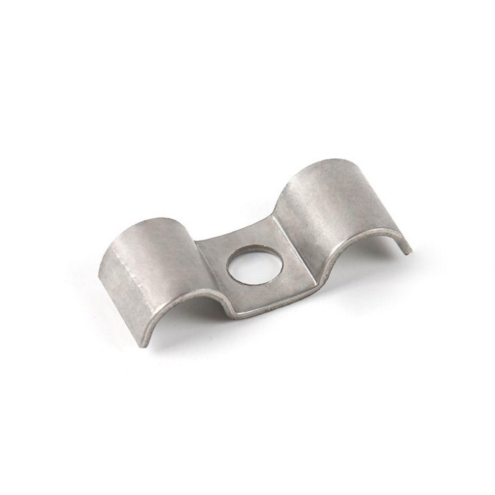 1Pcs M-Type Pipe Clamp Saddle Buckle 304 Stainless Steel Horseback Pipe M6-M32 Hardware Fastener Throat Hoop