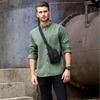 Tactical Chest Bag Military Trekking Pack EDC Sports Bag Shoulder Bag Crossbody Pack Assault Pouch for Hiking Cycling Campinga