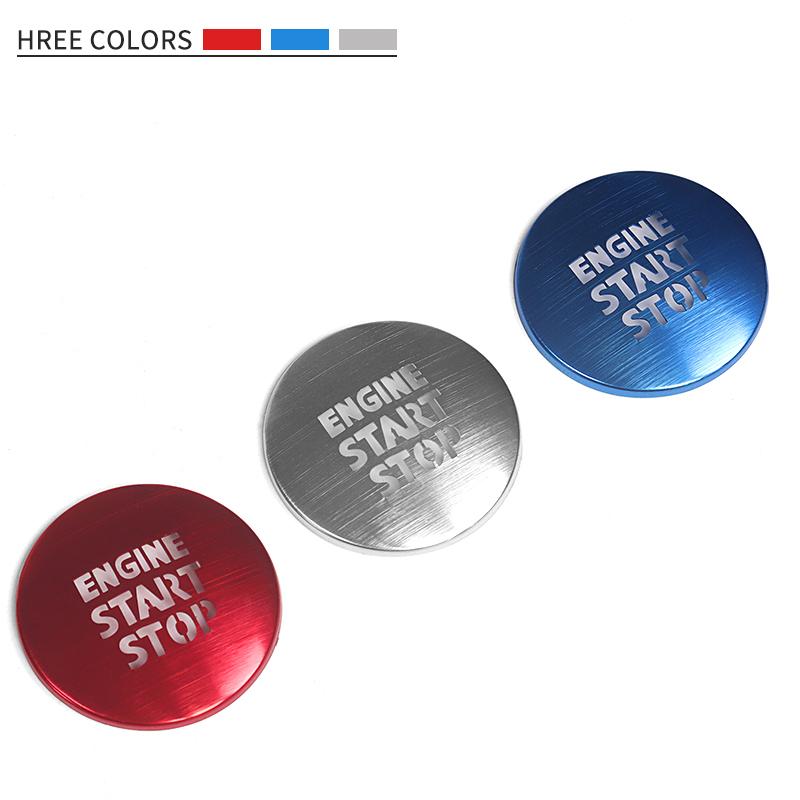 Stainless Steel Engine Start Stop Button Patch Fit For Toyota Land Cruiser 200 LC200 FJ200 2008- Interior Accessories