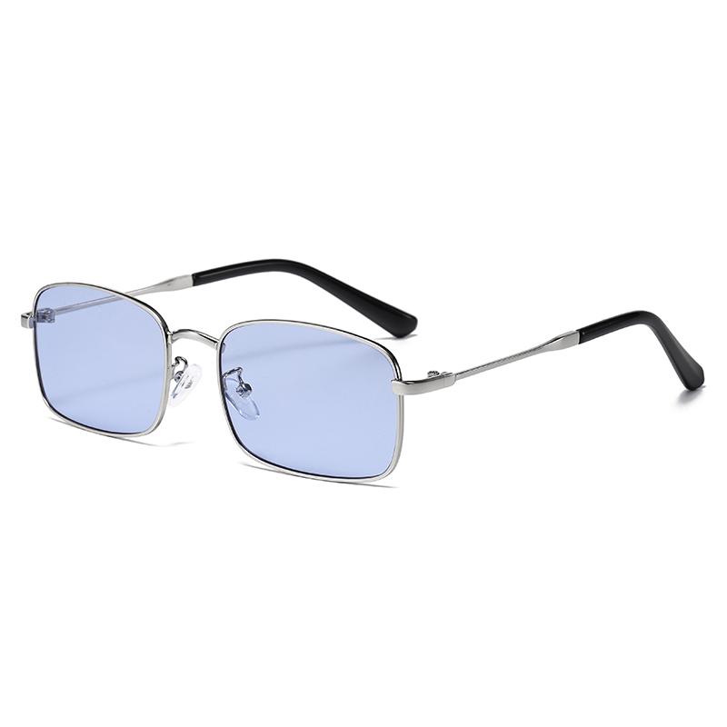1/4pcs Fashion Square Metal Sunglasses UV400 UV Resistant Personalized Men Women Outdoor Sports Luxury Eyeglass