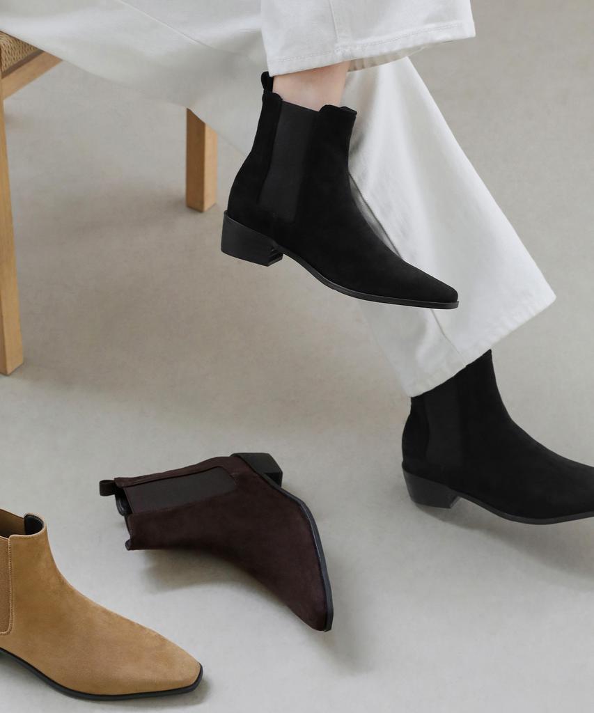 Sappun Perov Square Ankle Boots (4Cm)
