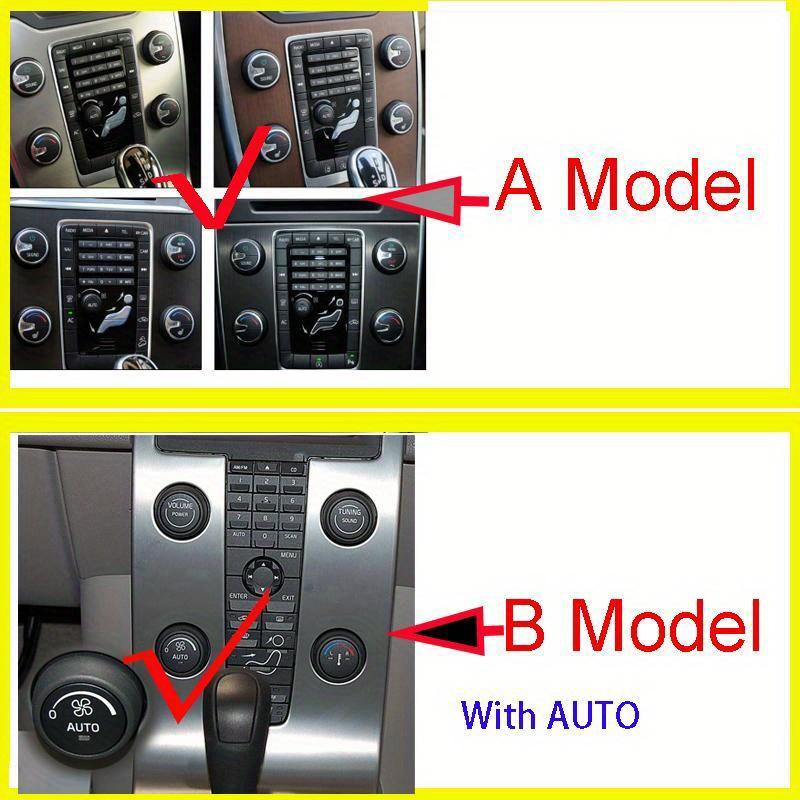 4pcs Aluminum Alloy Car Air Conditioning Volume Switch Knob Decorative Ring Stickers for Volvo S60 V60 XC60 S80 V40 Accessories