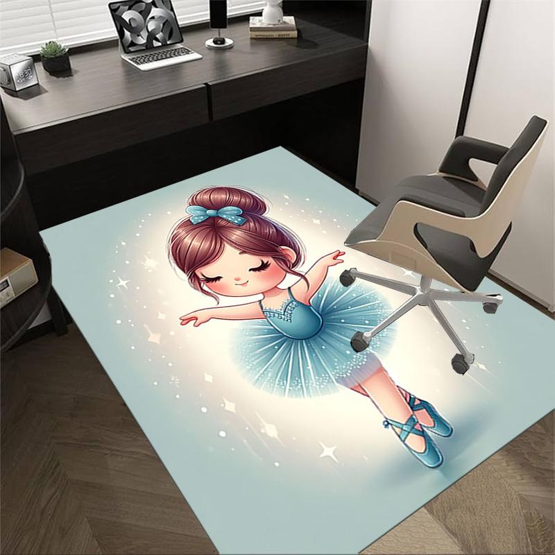 1 Stück Ballerina Tutu Extra Groß Rutschfester Teppich, Büro, Familie, Schlafzimmer, Studio Großer Teppich Teppiche für Innenräume