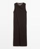 Masimodutti Linen Crossover Dress