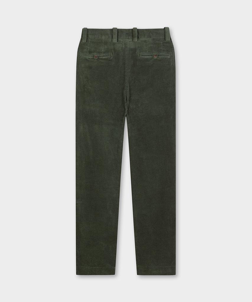 BROOKS BROTHERS Traditional Fit 8W Corduroy Pants (Olive) (Bbpcmm6920Kew)