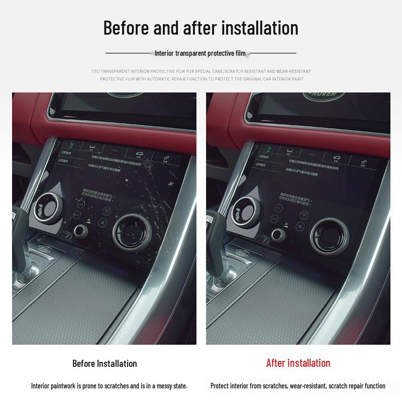 Honda Integra 22-25 Gear Shift Sticker: Transparent TPU Protective Film for Interior.