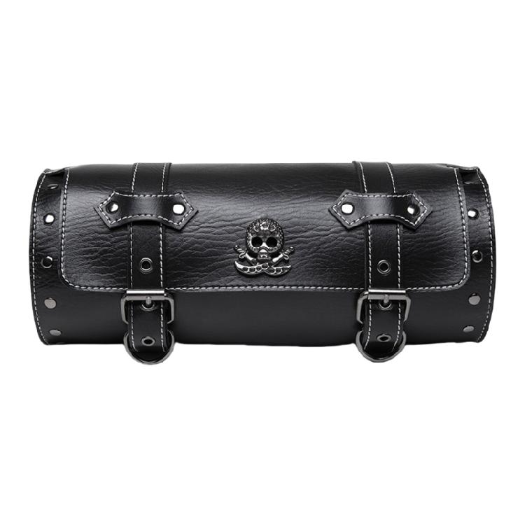 Totenkopfmuster PU Aufbewahrungstasche Motorrad Werkzeugtasche Motorrad Fronttasche Gabel Lenker Tasche Satteltasche