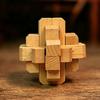 Zamek LuBan HuiShou Drewniane Puzzle Zagadki Konstrukcja na czop i wpust Test IQ Zabawki do rozplątywania Prezenty Edukacyjne