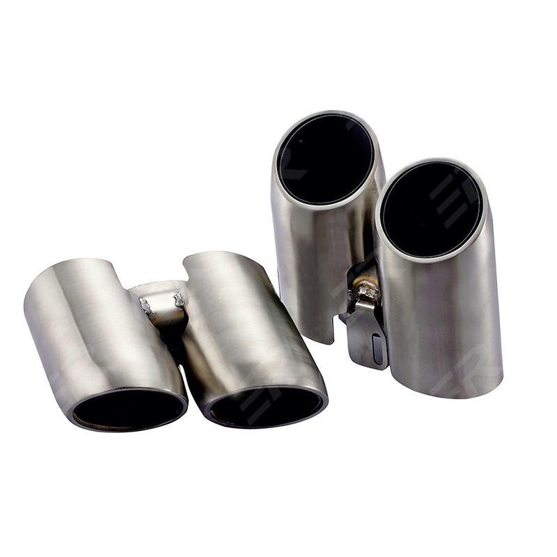 Polished Silver Tailpipe/Exhaust Tip for Porsche Panamera 970 Stainless Steel Muffler