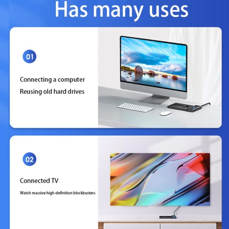 Adaptadores de Gabinete Universal para HD SATAIII de 2,5/3,5 polegadas Suportando Transferência de Dados Rápida USB 3.0