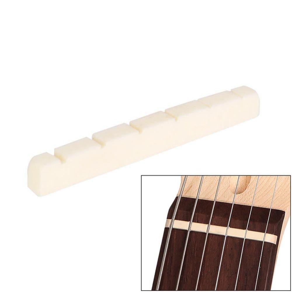 Accessories Acoustic Electric Guitar Bone Nut Universal 42mm Guitar String Nut Space Parts Ox Bone Guitar Bone Bridge Saddle