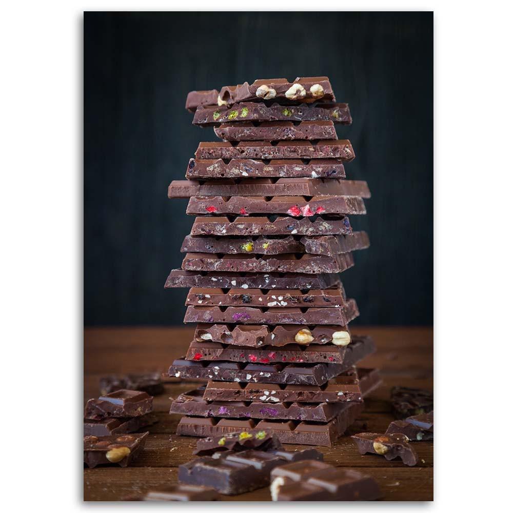 Impresión en lienzo, Torre hecha de chocolate