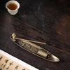 Metal Incense Stick Burner Ancient Style Boat Shape Aromatherapy Burner Classical Elegance Incense Stick Holder