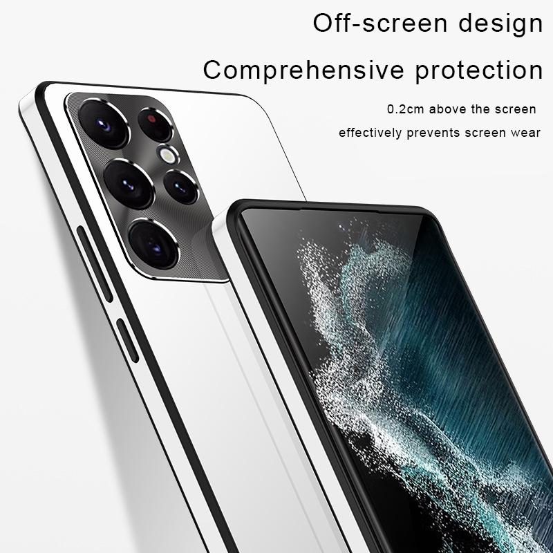 360 Fokban Ütésálló TPU tok Samsung Galaxy S26Ultra S25 S24 S23 S22 S21 Ultra Plus 5G S22 készülékekhez Alumínium Fém Lencsevédő Teljes Védelem Mobiltelefon Tok