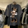 Disney Minnie Mouse Vintage Print Tričko Dámské Pánské 2026 Letní Krátký Rukáv Bavlněná Tílka Grafické Tričko Ležérní Móda Y2k Oblečení