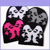 Acrylic Knit Hat With Facial Expression Pattern For Casual Winter Outdoor Wear