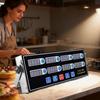 Küchenuhr Edelstahlgehäuse Digitaler Countdown-Timer mit 8-Kanal-LED