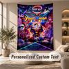 The Amazing Digital Circus Tapestry, Personalized Custom Text, Wall Hanging Tapestry For Living Room Home Wall Decor