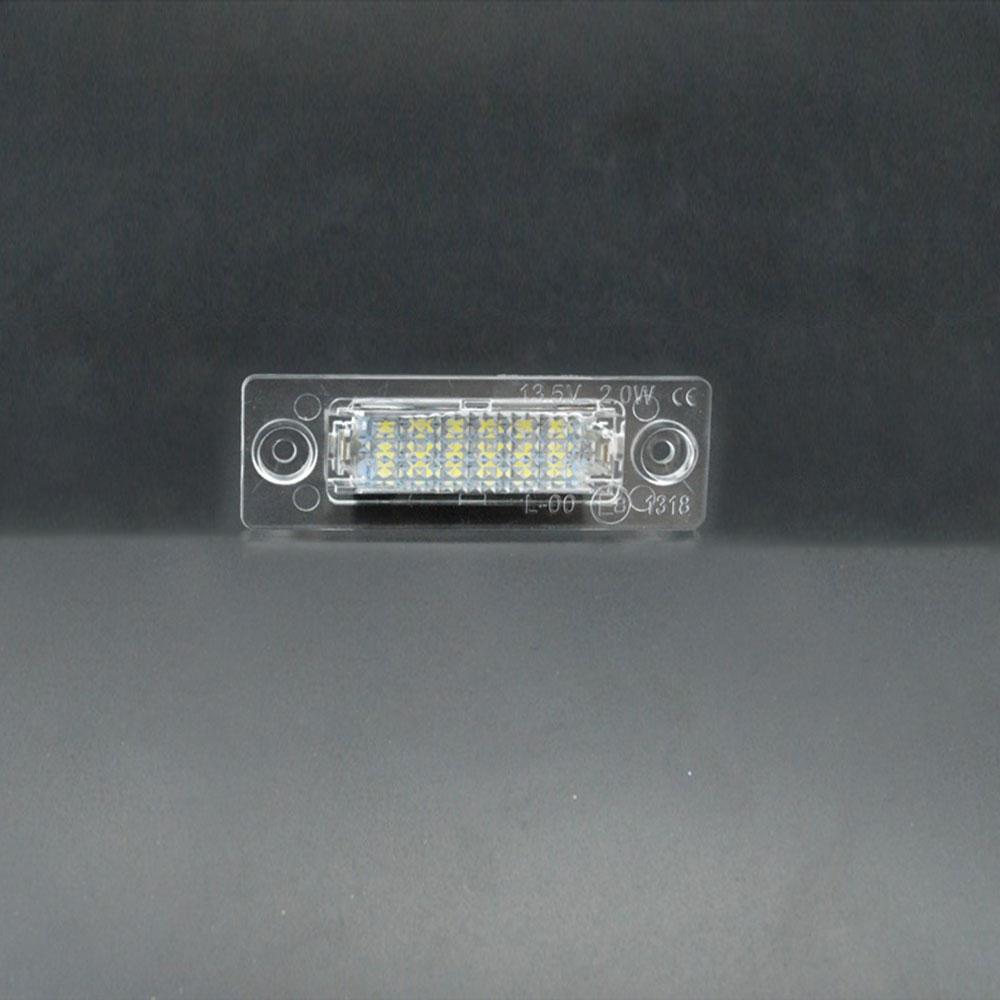 CANbus 12V 18 LEDs Car LED License Number Plate Lights Lamp For VW Transporter T5 Caddy Touran Golf Passat white 6000k