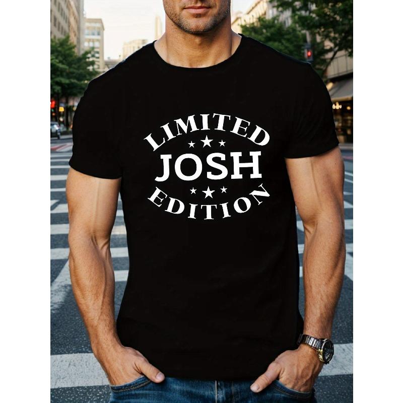 Limited Edition Men's Casual T-Shirt - Breathable, Geometric Print, Round Neck, Short Sleeve - Perfect for Summer