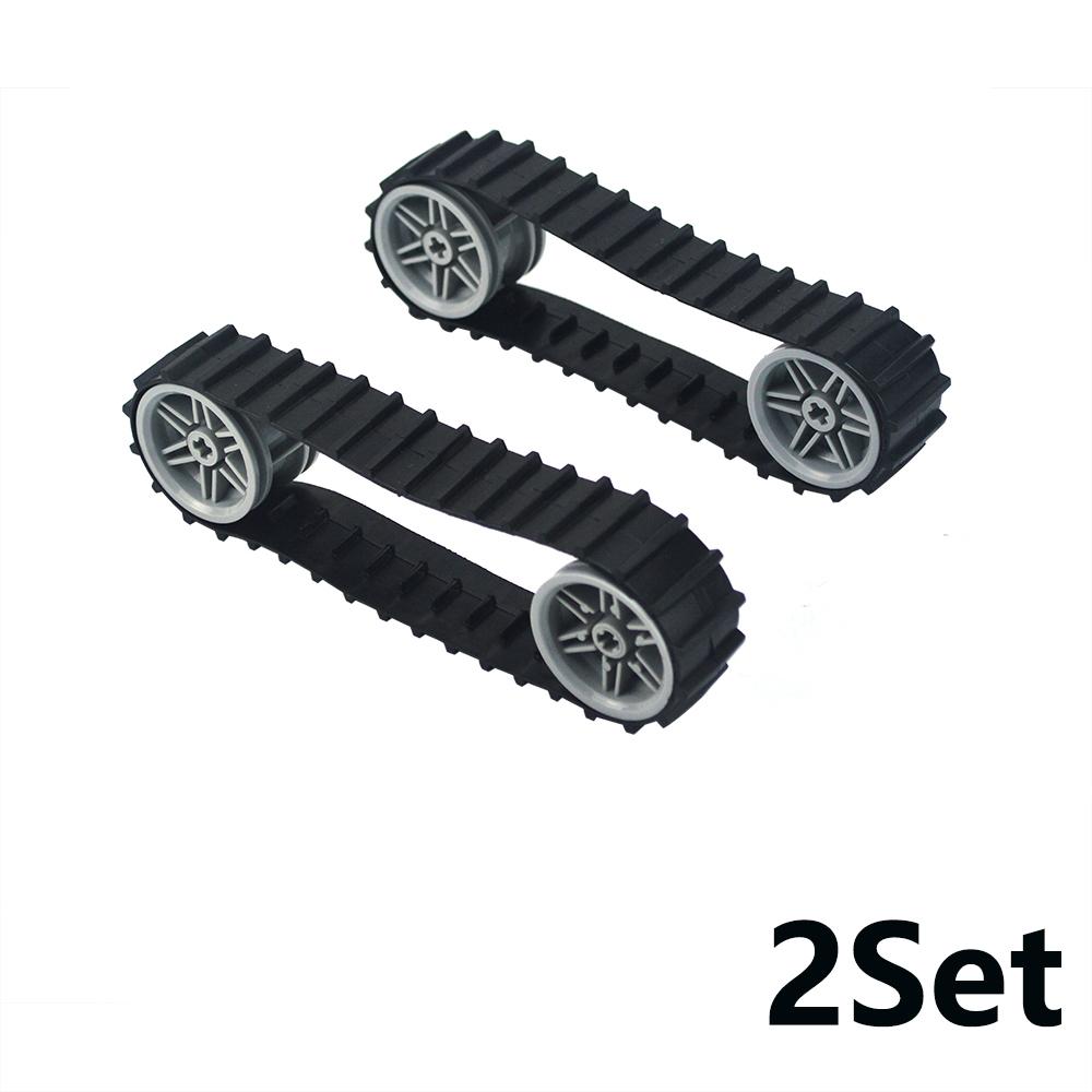 MOC Technical Caterpillar Tank Tracks and Chain Links for DIY Excavator and Wheel Models