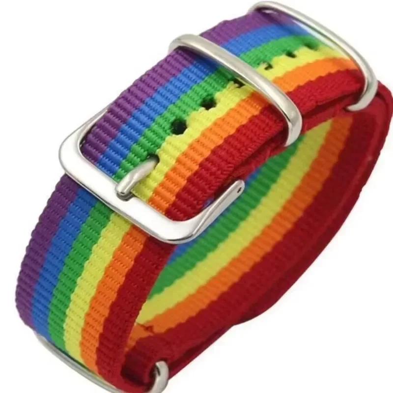 1 adet Moda Gökkuşağı Deri Örgü Bileklik Lezbiyenler Geyler Biseksüeller İçin Ayarlanabilir LGBT Charm Bileklik Gurur Arkadaşlık Takıları Hediyeler