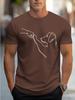 Men's Line Art Dog T-Shirt