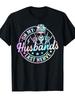 On My Husband's Last Nerve Skeleton TieDye TShirt Retro Graphic with Bold Slogan Soft Unisex Shirt for Men & Women Loose Fit Casual Wear Funny Gift Fo