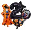 Anime Son Goku Kids Birthday Decoration Dragons Ball Number Balloons Collection Boy Girl Party Favor Cartoon Baby Shower Birthday Decor