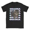 OIIA OIIA Gato Girando Meme Glitch Disco Camiseta de Mujer Divertida y a la Moda Manga Corta Cuello Redondo Camiseta Regalo Ropa