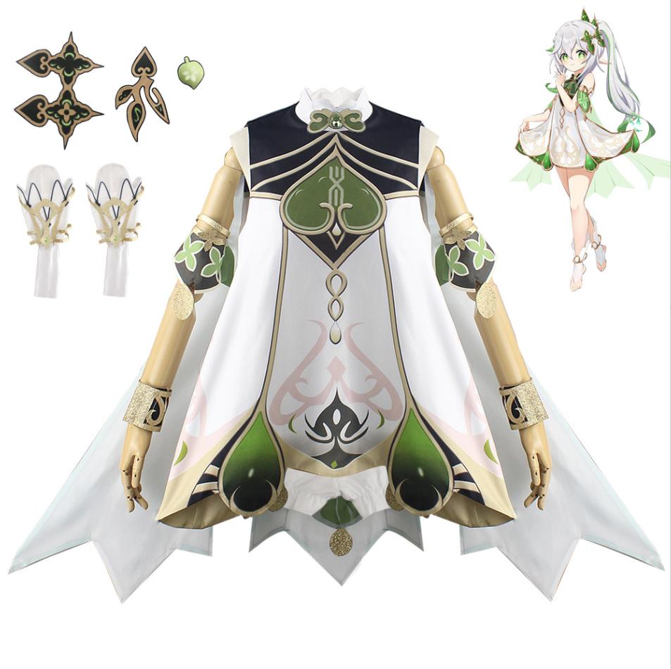   Nahida Cosplay Costume Lesser Lord Kusanali Halloween Carnival Comic Game Clothes Halloween Xmas Cosplay Costume