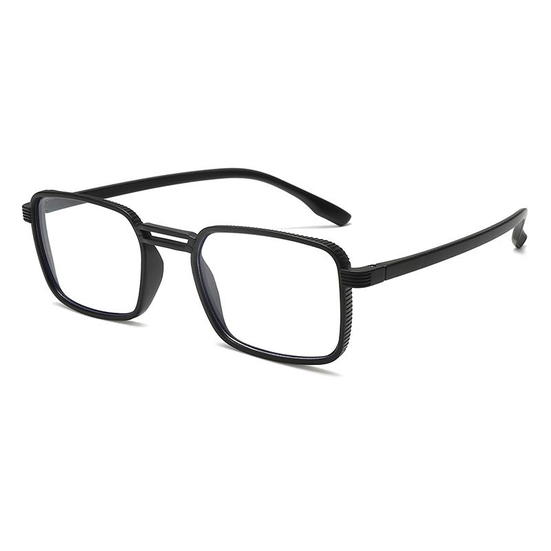 2 Paires de Lunettes de Lecture en Plastique de Haute Qualité pour Hommes Anti Lumière Bleue Presbytie Lunettes avec Dioptrie +1.0 +1.5 +2.0À +3.5