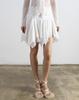 Maegolenseoul Shirred Lace Layered Skirt White