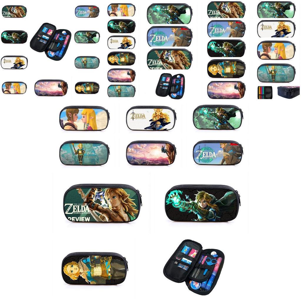 Legend Of Zelda Kingdom Tears Cartoon Pencil Case Durable And Breathable Polyester Material
