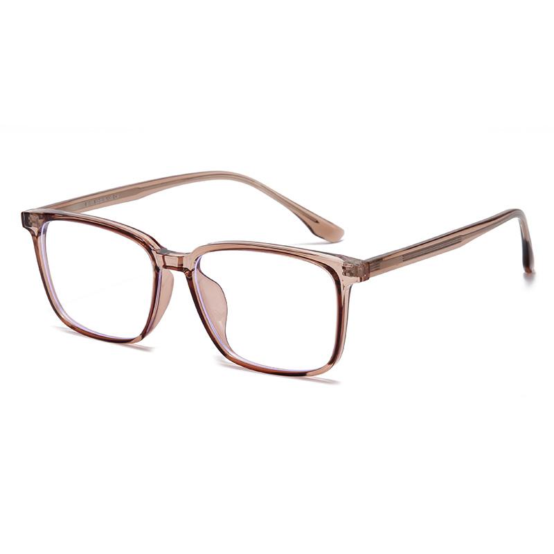 Transparent Gray Frame Blue Light Blocking Computer Eyeglasses Women Men TR90 Square Prescription Spectacles 0 -0.5 -0.75 To -6
