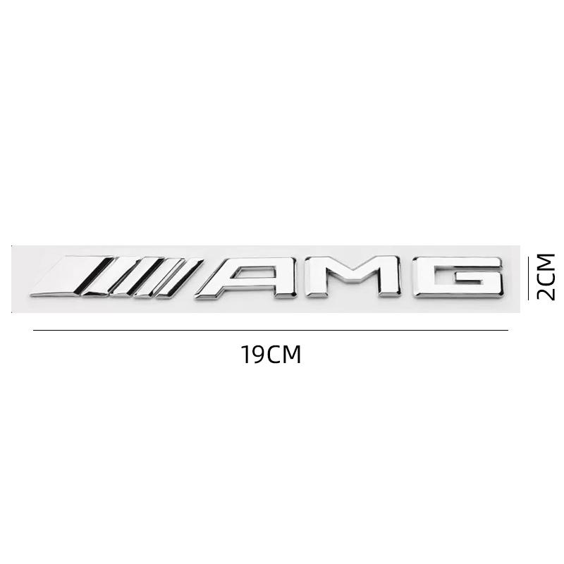 NSY2   Metal Car 3D Rear Letter Emblem Trunk Sticker Car Stickers for Mercedes Benz AMG A C E S Class W203 W220 W206 W205 W211 C260