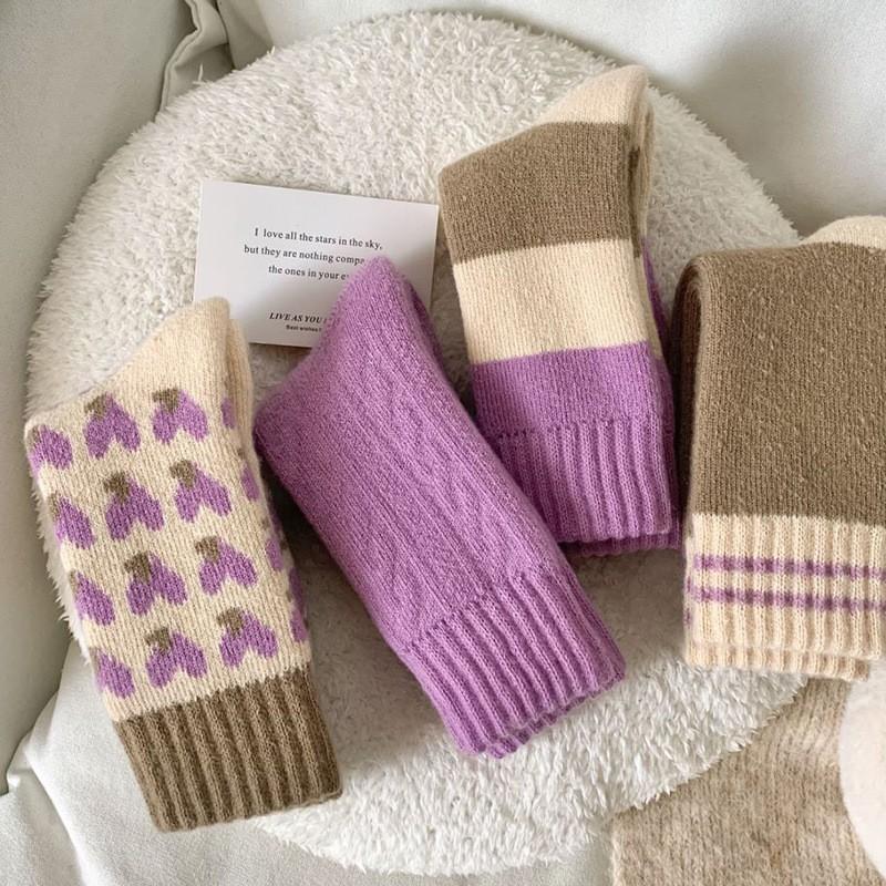 4/1pairs Cosy Soft Thermal Socks for Women Breathable Premium Hiking Lightweight Socks