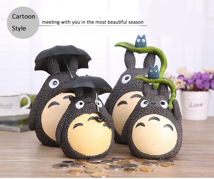 Sparschwein „Mein Nachbar Totoro“, Kunstharz, Totoro-Figuren, Münzspardose im japanischen Stil