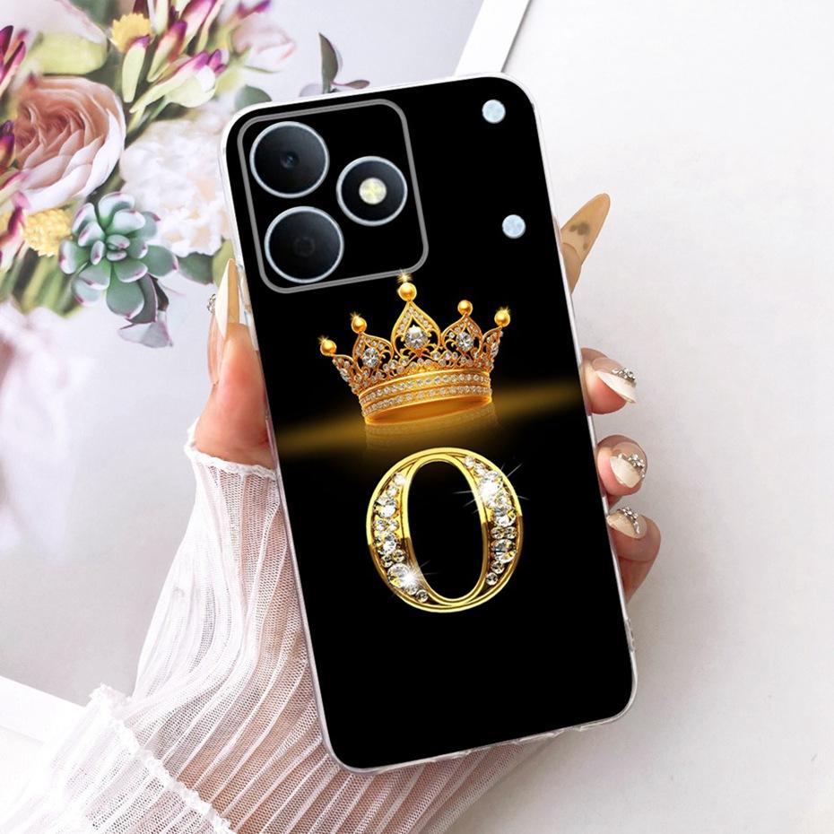 2026 Fashion Letter Phone Case For Realme Note 80 RMX5388 Clear TPU Back Cover For Realme Note80 4G Soft Silicone Cases