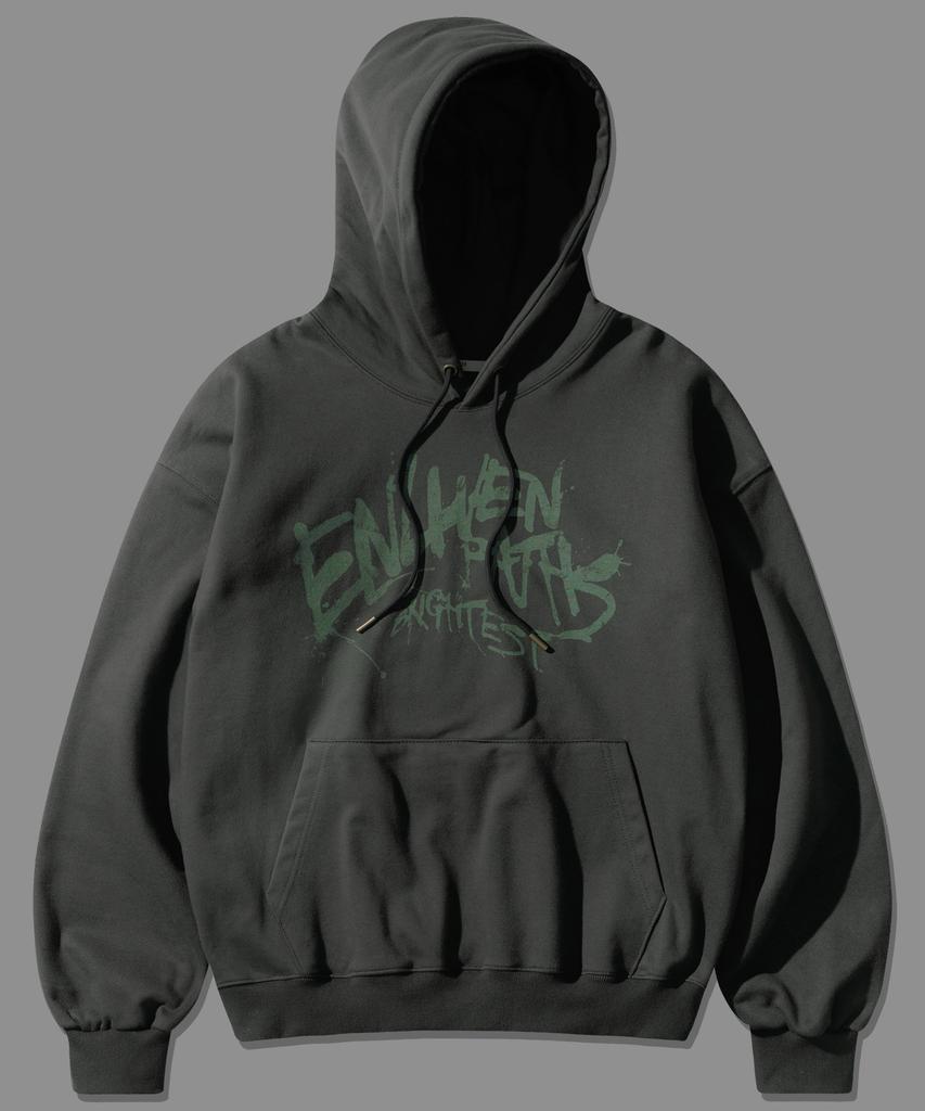 Pass Painting Heavy Cotton Hoodie Deep Grey Kmhd6831