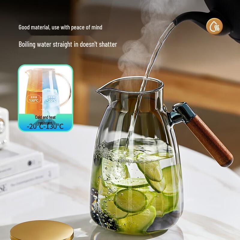 YIHUTEA Borosilicate Glass Teapot & Cold Water Pitcher