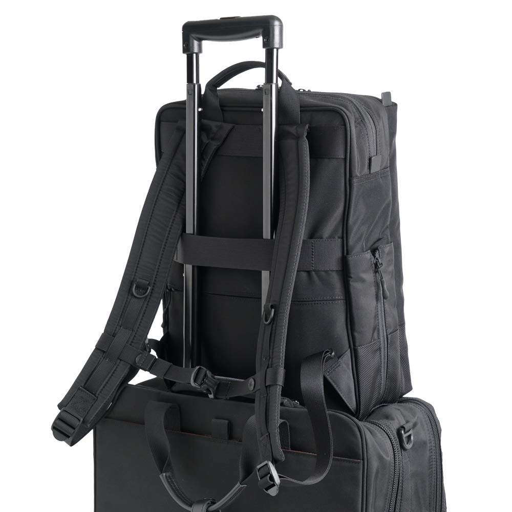 5416BK City Well Organized Est 2 [Manhattan Passage] Rucksack, (Schwarz)
