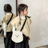 Toddler Canvas Bear Bag With Functional Design And Easy Carry For School Days