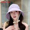 Summer Womens Wide Brim Sun Hat With Adjustable Ties For Face Sun Protection Casual Style
