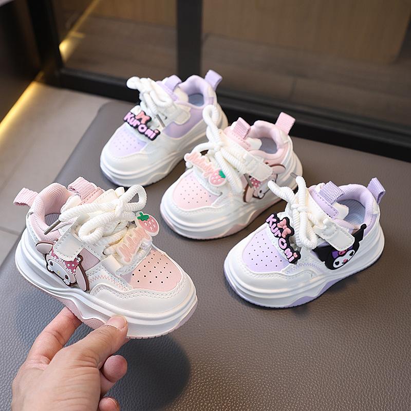 New Model Children's Board Shoes - Girls' Sports Shoes with Breathable Soft Sole and Casual Design